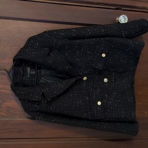 House of Harlow 1960 Black Tweed  Blazer size Medium